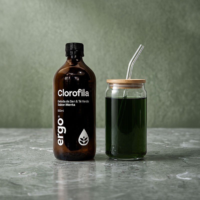 Clorofila Menta + Calostro Bovino + Vaso con tapa de bambú ERGO